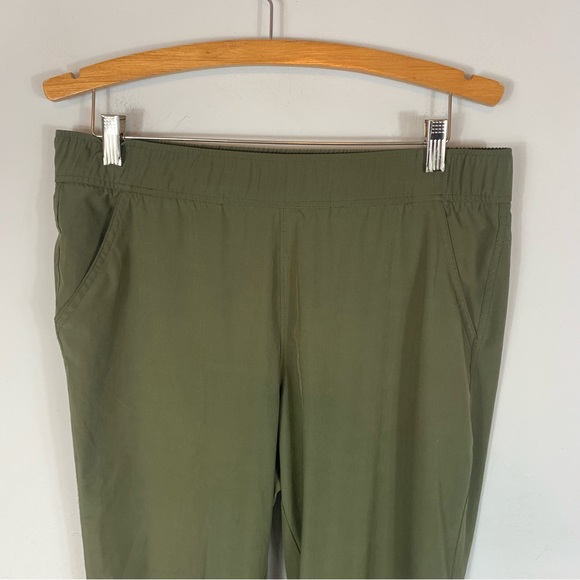 Bundle of 2 Eddie Bauer Ankle Athletic Pants Green Navy Blue Size Large - Picture 10 of 16